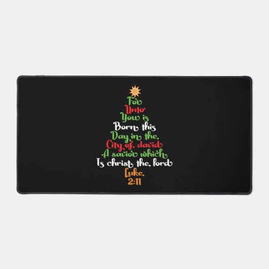 La Bible verse a Christmas tree Christmas ventrida (Recto)