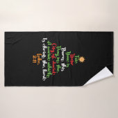 La Bible verse a Christmas tree Christmas ventrida (Serviette de bain)