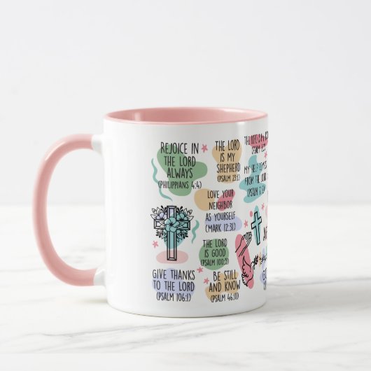 La Bible Verse Affirmations Mug (Gauche)