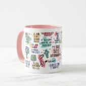 La Bible Verse Affirmations Mug (Devant gauche)