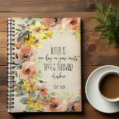 La Bible Verse Carnet Floral