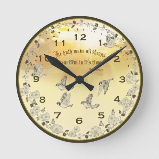 La Bible Verse Horloge - Il A Fait Toutes Les Chos (Recto)