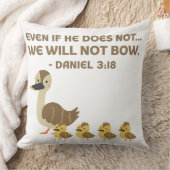 La Bible Verse Jeter Oreiller - Daniel 3:18 (Couverture)