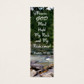 La Bible Verse Mon Rocher Mon Rédempteur Mini Sign (Devant)
