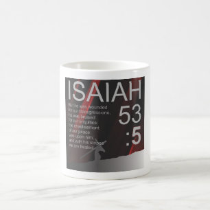 La Bible Verse Mug Day 5, ISAIAH 53:5