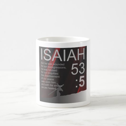La Bible Verse Mug Day 5, ISAIAH 53:5 (Centre)