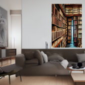 La bibliothèque | AI Art Poster