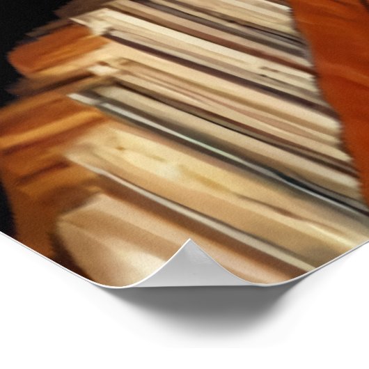 La bibliothèque | AI Art Poster (Coin)