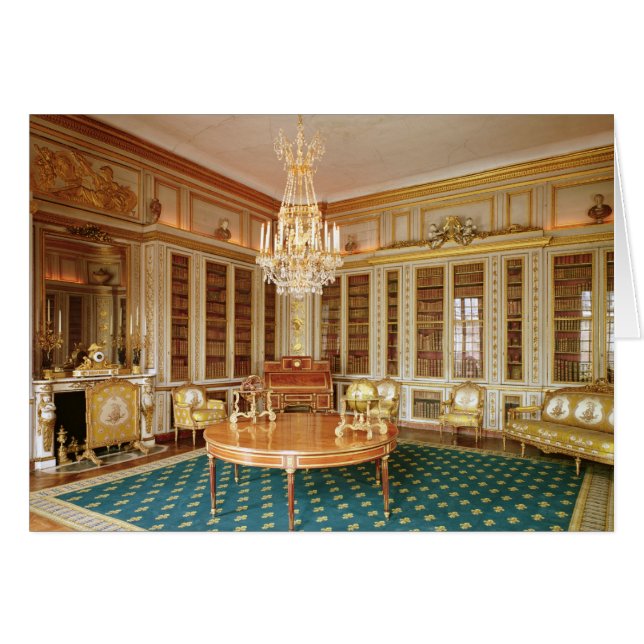 La bibliothèque de Louis XVI décorée en 1781 (Devant horizontal)
