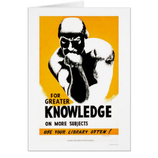 La bibliothèque est la connaissance WPA 1940