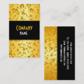 La bière blonde allemande laisse tomber le carte (Devant / Derrière)