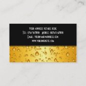 La bière blonde allemande laisse tomber le carte (Dos)