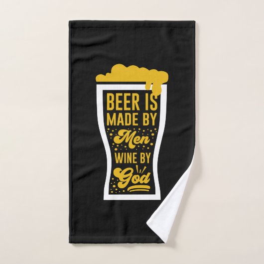 La Bière Est Faite Par Des Hommes (Serviette à main)