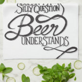 La bière ne demande pas les serviettes de cuisine (Plié)