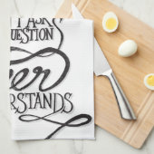 La bière ne demande pas les serviettes de cuisine (Quart Plié)