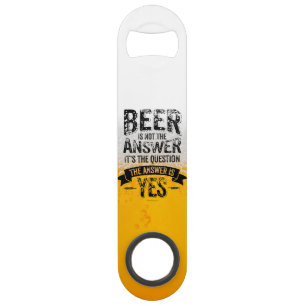 La bière n'est pas la réponse