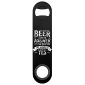 La bière n'est pas la réponse (Dos)