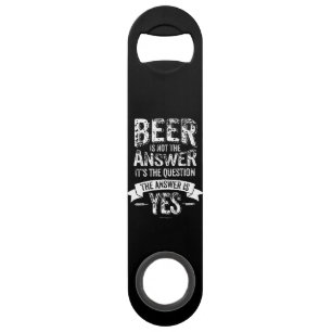 La bière n'est pas la réponse