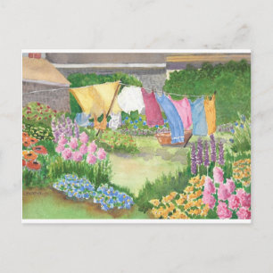 La blanchisserie de Kathy sur la carte postale de 