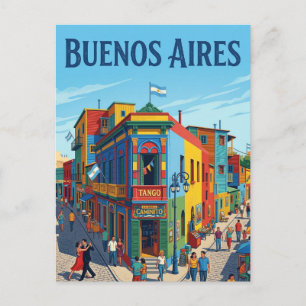 La Boca is een wijk in de Argentijnse hoofdstad Bu Briefkaart