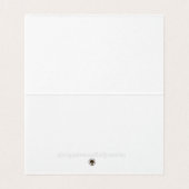 La Boca Rosa blush bow Bouquet Table Number Place (Inside Unfolded)