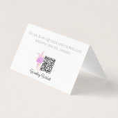 La Boca Rosa blush bow Bouquet Table Number Place (Back)