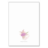 La Boca Rosa lint Boeket Tafel Toewijzing Kaart (Achterkant)