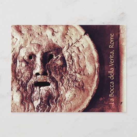 La bocca della verita, briefkaart Rome (Voorkant)