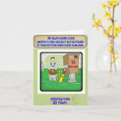 La boîte de cricket. 21ème carte d'anniversaire (Fleur jaune)