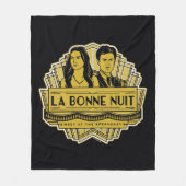 La Bonne Nuit - ontmoeten bij de Speakeasy Fleece Deken (Voorkant)