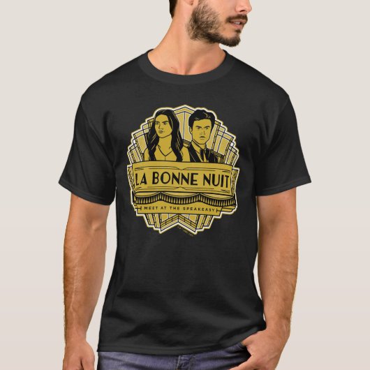 La Bonne Nuit - ontmoeten bij de Speakeasy T-shirt (Voorkant)