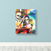 La Borracha Dag van de doden Canvas Afdruk (Insitu (Houten vloer))