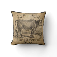 La Boucherie French Cow Burlap