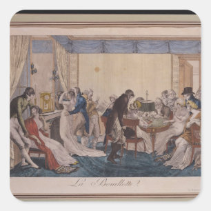 La Bouillotte, 1798 Vierkante Sticker