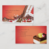 La boulangerie durcit le carte de visite (Devant / Derrière)