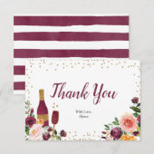 La Bourgogne aime la Carte de remerciements (Devant / Derrière)