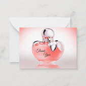 La Bouteille De Carte de remerciements De Parfum (Devant)