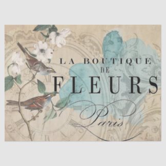 La Boutique Bird Decoupage Sheet Tissuepapier