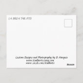 LA BREA TAR PITS #1 Briefkaart (Achterkant)