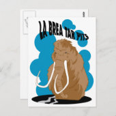 La Brea Tar Pits Mammoth Briefkaart (Voorkant / Achterkant)