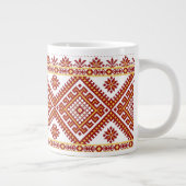 La broderie de la croix rouge de Mug Jumbo (Droite)