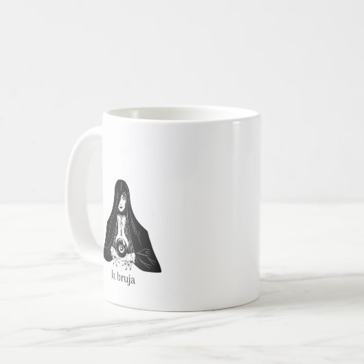 LA BRUJA MUG| Esthétique| Mug gothique | (Devant gauche)