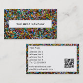 La bugle d'arc-en-ciel perle des cartes de visite (Devant / Derrière)