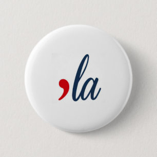 'LA Button Kamala Harris. Witte, rode, blauwe kleu