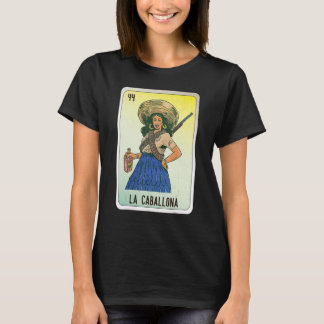 La Caballona Mexican Slang Chicano Bingo Kaarten T-shirt