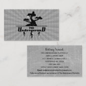 La cage grise Carte de visite souterraine (Devant / Derrière)