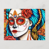 La Calavera Catrina Briefkaart (Achterkant)