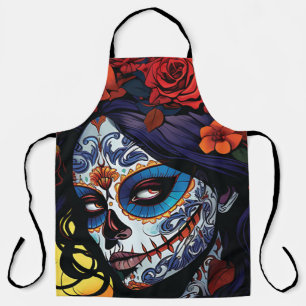 La Calavera Catrina Halloween Dag van de Doden Schort