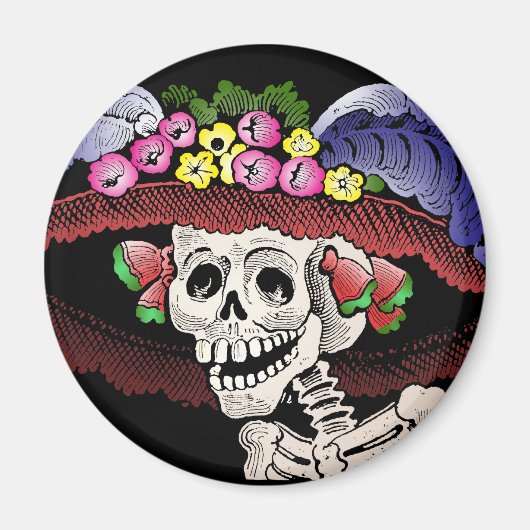 La Calavera Catrina (magneet) Magneet (Voorkant)
