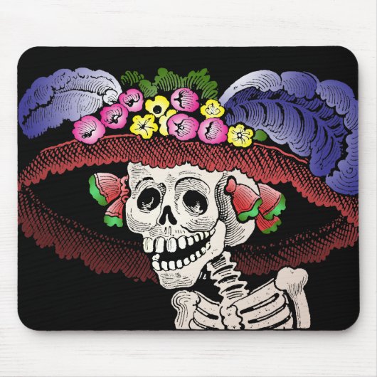 La Calavera Catrina (mousepad) Muismat (Voorkant)